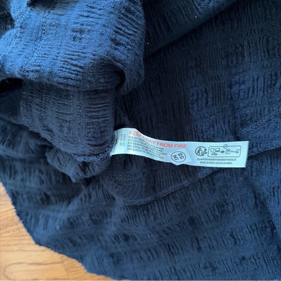 NWT Free People Elle Mini Dress Endless Summer Square Neck Puff Sleeve Black S - Picture 5 of 7